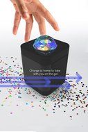 Sharper Image SBT613 Bluetooth Speaker With Lights, Wireless Party Speaker With LED Light Show (Black)