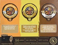 Crazy Cups Decaf Flavored Lovers Single Serve Cups for Keurig K Cups Brewer (24-Piece) N3