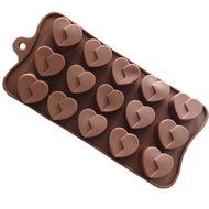 JLHua Mini Heart Shape Silicone Ice Cube / Chocolate Mold Random color N2