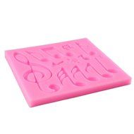 Lariy 1PC Silicone Musical Note Trays Chocolate Mold Cake Fondant Decorating Tools N4