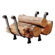 Enclume Country Home Log Basket Log Rack, Hammered Steel N2
