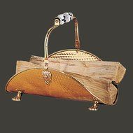 Fireplace Accessories Brass , Brass Fireplace Log Holder