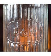 Vintage Style Glass Match Holder And Long Matches