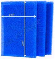 Dynamic Air Cleaner Replacement Filter Pads 16X25 Refills (3 Pack)