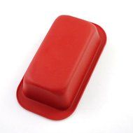 Rectangle Non-stick Toast Bread Cake Baking Mold Loaf Tin Silicone Bakeware Pan (&#3642;Red) N4