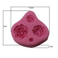 Joylive 4 Size Delicate Roses Flower Silicone Mould Sugar Craft Cake Decorating Fondant Mold N3