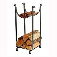 Enclume Country Home Log Basket Log Rack, Hammered Steel N4