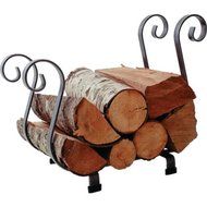 Enclume Country Home Log Basket Log Rack, Hammered Steel N5