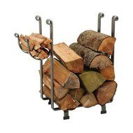 Enclume Country Home Log Basket Log Rack, Hammered Steel N6