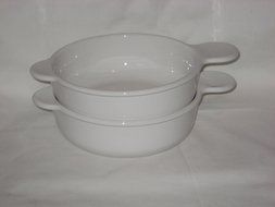 Set Of 2 - Corning White Grab-It - 24 Ounce Casserole Baking Dish N2