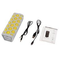 Bluetooth, Waterproof Indoor/ Outdoor Wireless Bluetooth Speakers, Built-In Microphone (Yellow/Gray) Rechargeable... N3