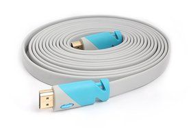 Aurum Flat Series - Flat HDMI Cable with Ethernet (40 Ft) - Supports 3D &amp; Audio Return Channel [Latest Version... N7