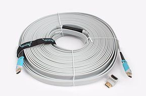Aurum Flat Series - Flat HDMI Cable with Ethernet (40 Ft) - Supports 3D &amp; Audio Return Channel [Latest Version... N14