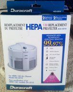 Duracraft Aca-5010 Hepa Filter Replacement Pre-filters