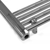 Chrome Plated Hydronic Towel Radiator 31.5" x 19.7" x 1.2" With Accessories