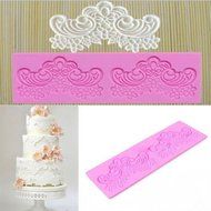 Fondant Mould Flower Lace Silicone Sugar Mold Tool Craft Wedding Cake decorating N2