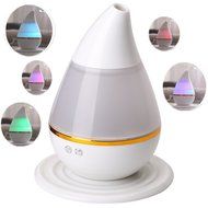 Ultrasonic Water-drop Air Purifier, ELEMO 250ML Cool Mist Humidifier USB Essential Oil Aroma Diffuser with 7 Color...