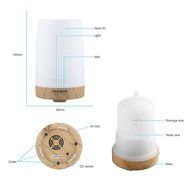Qkfly Ultrasonic Essential Oil Diffuser with 7 Color Lamp 100ml Aroma Diffuser Auto Shutoff System for Office... N2