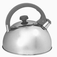 Oneida 3qt Induction Ready Stainless Steel Whistling Tea Kettle with Gray Handle