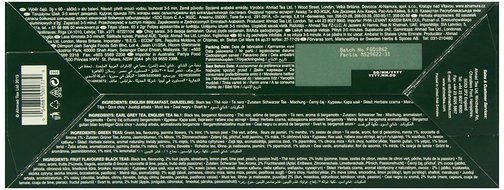 Ahmad Tea Twelve Teas, 60-Count Assorted Package N4