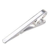 Gentleman Gold Silver Metal Simple Necktie Tie Clip Bar Clasp Practical Plain (gold)