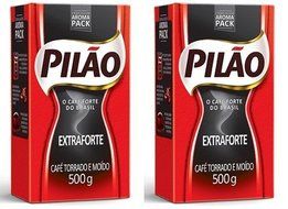 Caf&eacute; Pil&atilde;o Extraforte (Extra Strength Coffee) 500 Grams PACK OF 2