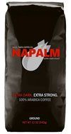 Napalm Coffee, EXTRA DARK ROAST, Ground Coffee, 100% Arabica, 12 Ounce Bag N4