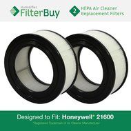 2 - 21500 / 21600 Honeywell Air Purifier Replacement Filters (AFB HEPA). Designed and engineered by FilterBuy...