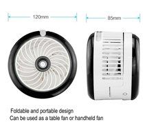 HJIAN Portable Mini Misting Fan Table Fans Humidifier Fan Portable Cooling Mist Fan Rechargeable Humidifier Personal...