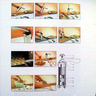 DUFUSTORE Cake Cookie Biscuit Press Pump Machine Maker Decorating Cutter Mold Tool N4