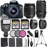 Canon EOS REBEL T6 DSLR Camera + Canon EF-S 18-55mm f/3.5-5.6 IS II Lens + Canon EF 70-300mm f/4-5.6 IS USM Lens...