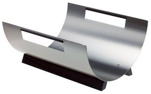 Blomus Stainless-Steel Chimo Round Wood Rack