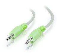C2G/Cables To Go 27411 3.5mm M/M Stereo Audio Cable, PC99 Color Coded (6 Feet/1.82 Meters) N3