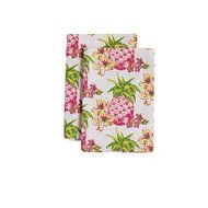 Jessie Steele Pink Pineapples Cloth 2 Piece Napkin Set
