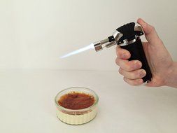 Professional Culinary Kitchen Blow Torch for Creme Brulee Takes Butane Gas Premium Blowtorch Safety Lock and Flame... N6