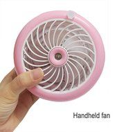 HJIAN Portable Mini Misting Fan Table Fans Humidifier Fan Portable Cooling Mist Fan Rechargeable Humidifier Personal... N5