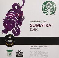 Starbucks Sumatra Dark Roast Coffee Keurig K-Cups, 96 Count N2