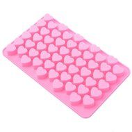 CHuangQi Mini Heart Shape Silicone Ice Cube / Chocolate Mold (Pink,Pack of 2) N2