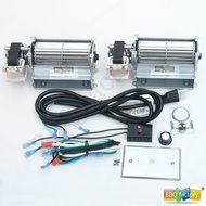 bbq factory BLOTSDV, BLOTBLDV, UZY4 Replacement DUAL Fireplace Blower Fan KIT for Monessen Hearth Systems, Vermont... N3