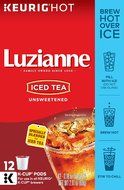 Luzianne, Iced Tea, Unsweetened Iced Tea, K-Cups, 12 Count, 2.16oz Box (Pack of 3) N9
