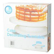 Great Value Baking Tool Practical Plastic Cake Decorating Turntable White N2