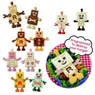 CuteZCute Robo Bread Bento Sandwich Stamping Cutter, Red/Black N2