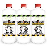 Moda Flame 1 Quart Bio-Ethanol Fireplace Fuel 3 Bottles