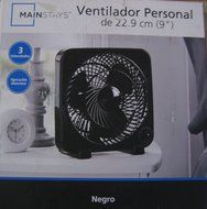 MAINSTAYS 9 inch personal fan Black