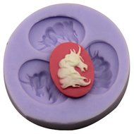 Longzang mini Horse F0111 Fondant Mold Silicone Sugar mold Craft Molds DIY gumpaste flowers Cake Decorating