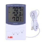 HDE Indoor/Outdoor Thermometer and Hygrometer LCD Weather Station - Indoor Humidity Monitor N5