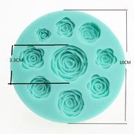JUYO VONSAN Rose Silicone Soap mold Craft Molds cake DIY Decoration tool (Rose) N3