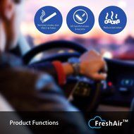 Car Air Purifier, Ionizer, Car Air Freshener, Ionic Air Purifier (2017 New Edition) - Removes Pollen, Smoke, Bad... N9