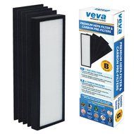 True HEPA Replacement Filter Including 4 Activated Carbon Pre Filters for Germ Guardian AC4300/AC8000/AC4900/AC4825...