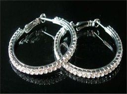 Ear Hoop FASHION SHINE Crystal Rhinestone Dangle Earrings Party Jewelry ue50 N2